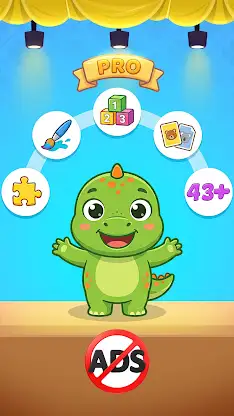 Dinosaur games for kids 3-8 screenshot 1