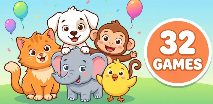 Animal Puzzle & Games for Kids — Android game banner