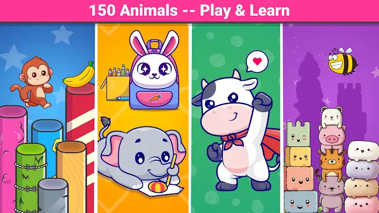 Animal Puzzle & Games for Kids screenshot 1