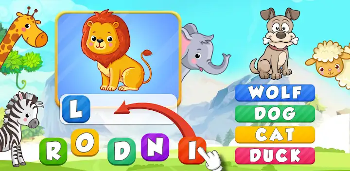 Kids Spelling game Learn words — Android game banner