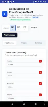 SaaS Pricing Calculator screenshot 1