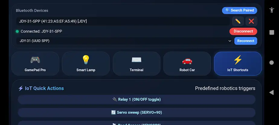 Arduino Bluetooth Controller screenshot 6