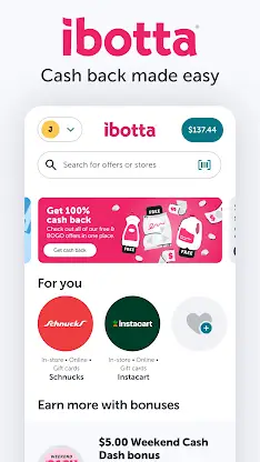 Ibotta: Save & Earn Cash Back screenshot 1
