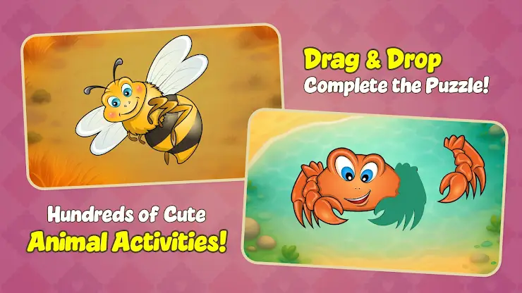 Puzzle for kids - Animal games screenshot 2