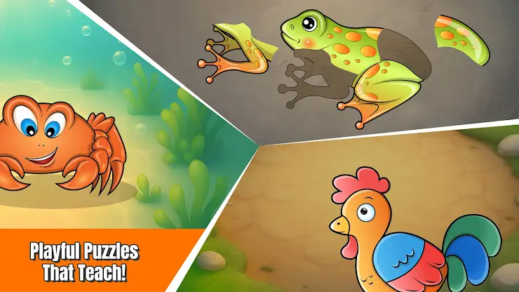 Kids puzzle games. Animal game screenshot 1