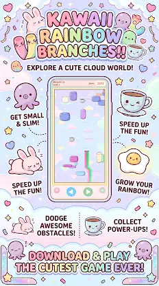 Kawaii Rainbow Branches!! screenshot 2
