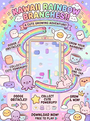 Kawaii Rainbow Branches!! screenshot 4