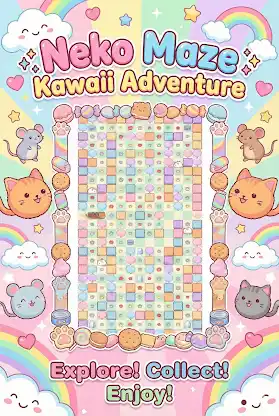 Neko Maze Kawaii Adventure screenshot 1
