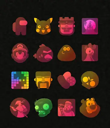 Colorful Transparent Icon Pack screenshot 4