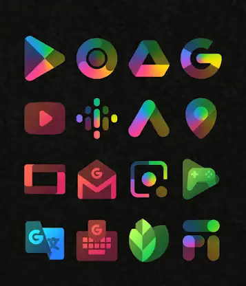 Colorful Transparent Icon Pack screenshot 2