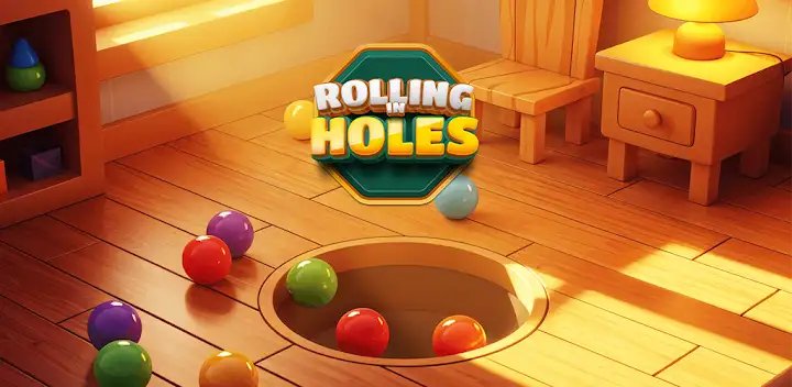Rolling in Holes — Android game banner