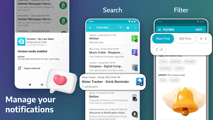 Notification History Log screenshot 2