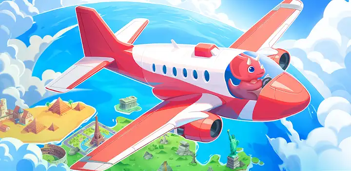 Dinosaur Airport Game for kids — Android game banner
