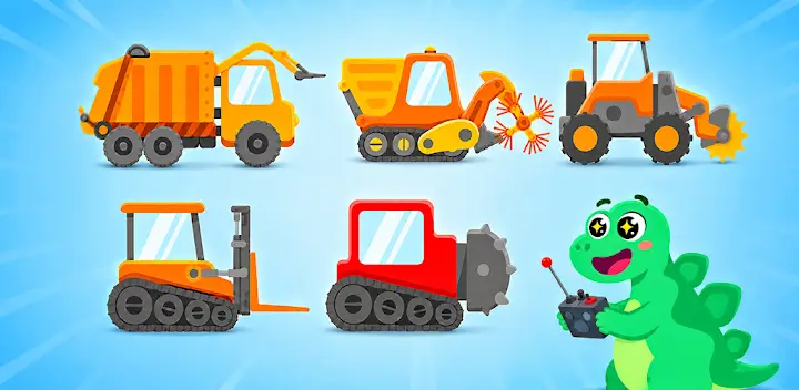Dinosaur Garbage Truck Games — Android game banner