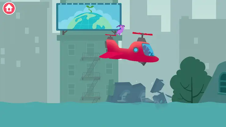 Dinosaur Helicopter Kids Games screenshot 1