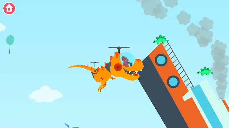 Dinosaur Helicopter Kids Games screenshot 7