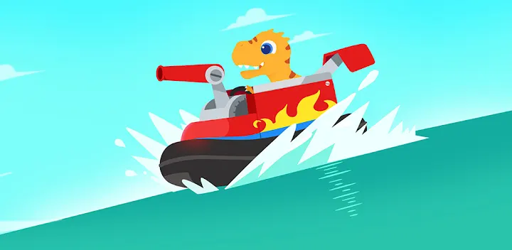 Dinosaur Patrol Boat: for kids — Android game banner