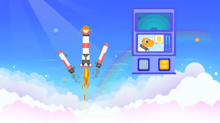 Dinosaur Rocket Games for kids screenshot 3