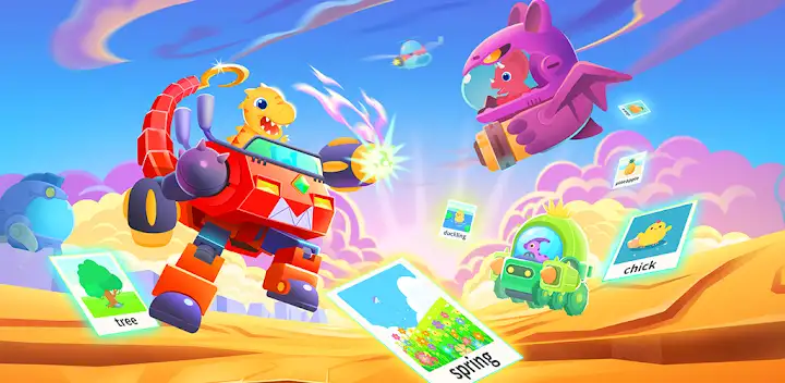 Dinosaur Word Games for kids — Android game banner