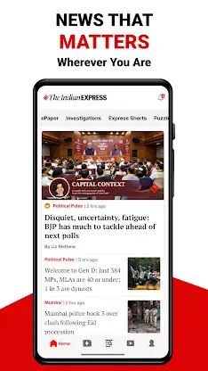 Indian Express Latest News App screenshot 1