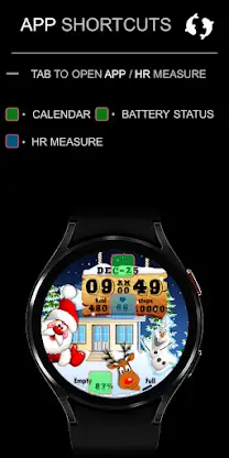 Christmas Watch Face & Santa screenshot 5