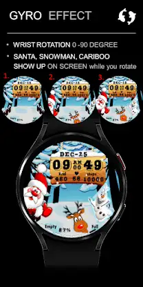 Christmas Watch Face & Santa screenshot 8