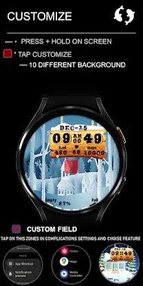 Christmas Watch Face & Santa screenshot 6