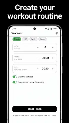 Interval Timer: HIIT & Tabata screenshot 1