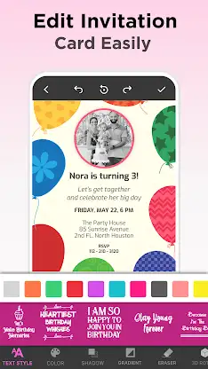 Invitation Card Maker & Design screenshot 6