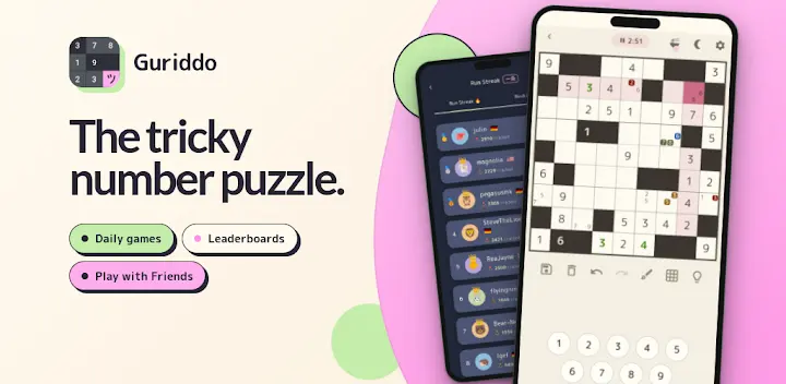 Guriddo: Stradoku Number Game — Android game banner