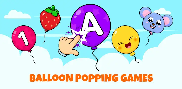 Baby Games Balloon Pop Games — Android game banner
