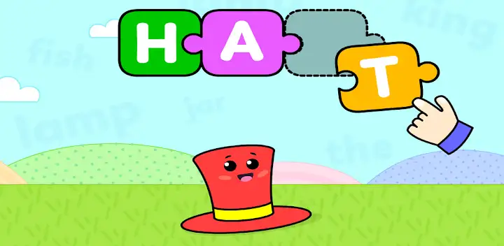 Spelling Games For Kids 2,4,6 — Android game banner