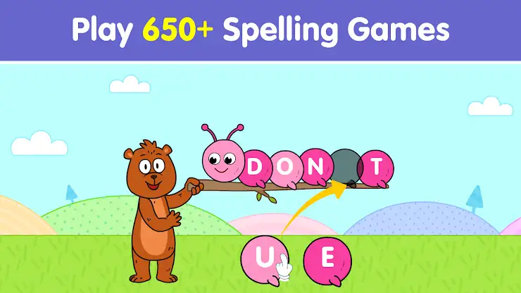 Spelling Games For Kids 2,4,6 screenshot 1