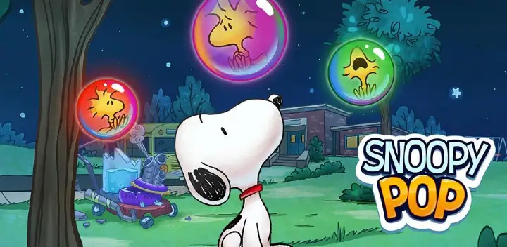 Bubble Shooter - Snoopy POP! — Android game banner