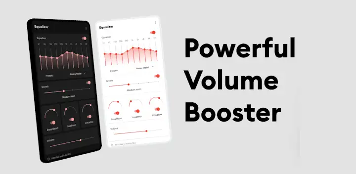 Flat Equalizer - Bass Booster — Android app banner