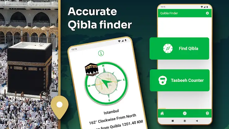 Qibla Finder - Qibla Direction screenshot 1