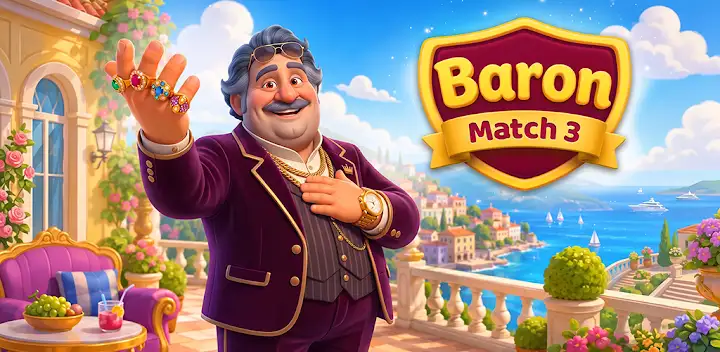 Baron Match 3 — Android game banner