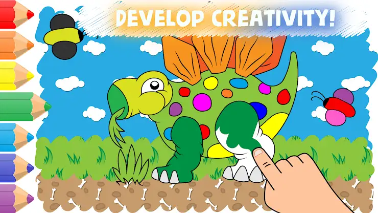 Easy coloring pages for kids screenshot 1