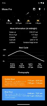 My Moon Phase - Lunar Calendar screenshot 2