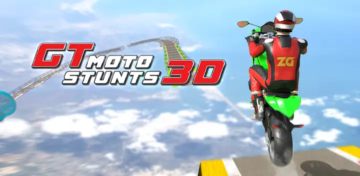 GT Moto Stunt 3D: Driving Game — Android game banner