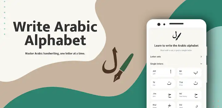 Write Arabic Alphabet — Android app banner