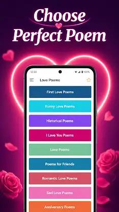 Love Poems - Romantic Messages screenshot 2
