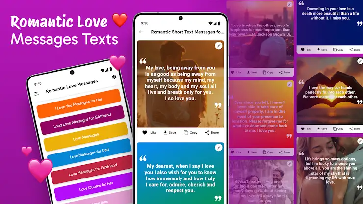 Romantic Love Messages Texts screenshot 1