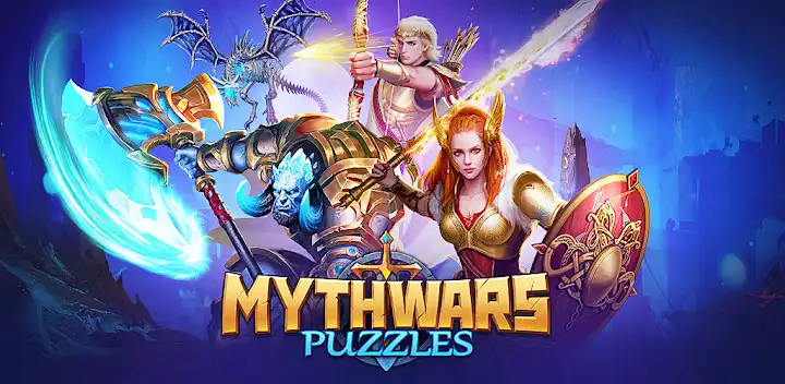 MythWars & Puzzles: RPG Match3 — Android game banner