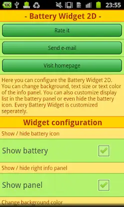 Battery Widget 2D screenshot 5