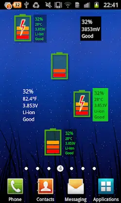 Battery Widget 2D screenshot 1