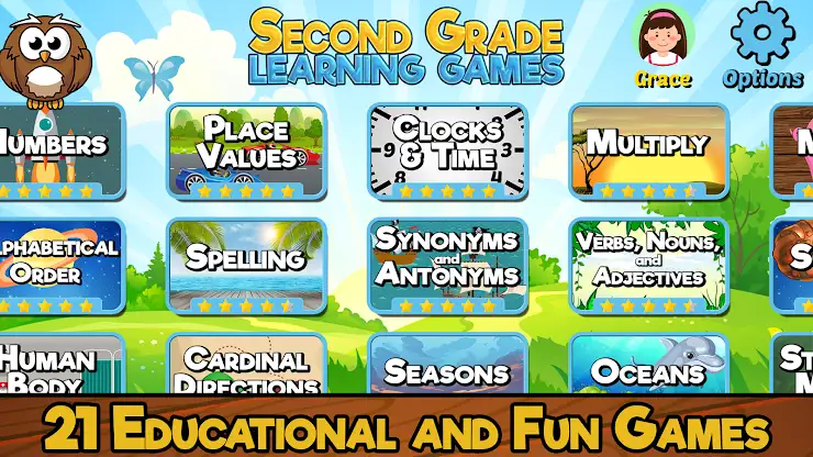 Second Grade Learning Games SE screenshot 1