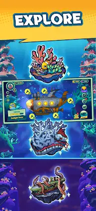 Submarine Quest: Merge&Explore screenshot 3