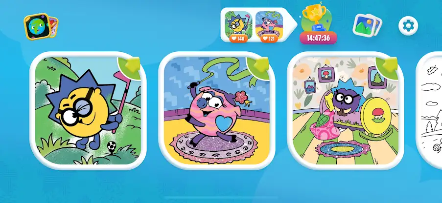 Kikoriki Coloring Game Contest screenshot 2