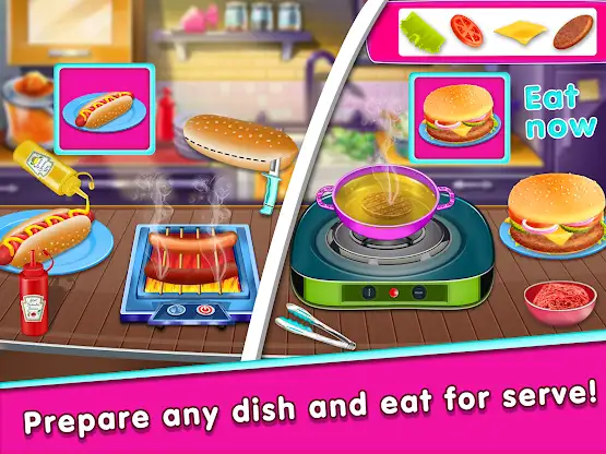 Fast Food Cooking Games screenshot 1